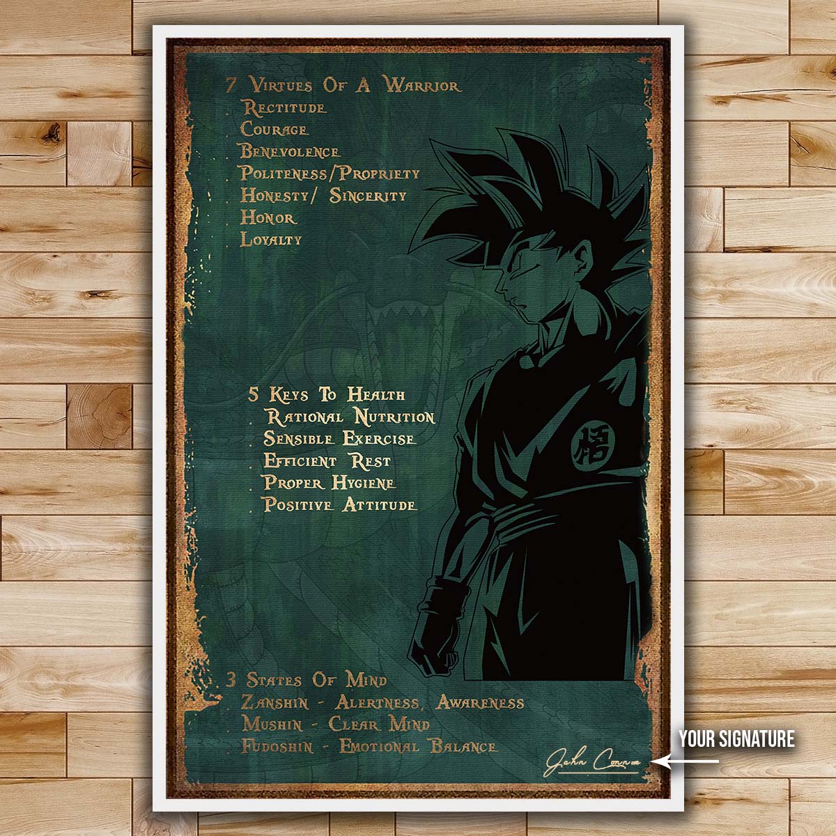 Dragon Ball Wall Art - Dragon Ball Poster - Dragon Ball Canvas - 7 5 3 Code - Goku - DR060 - Vertical Poster - Vertical Canvas