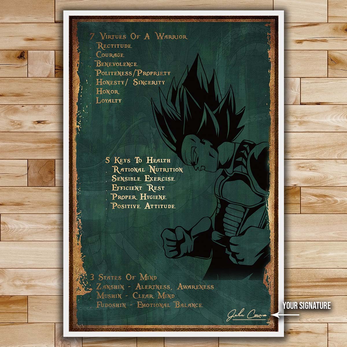 Dragon Ball Wall Art - Dragon Ball Poster - Dragon Ball Canvas - 7 5 3 Code - Vegeta - DR061 - Vertical Poster - Vertical Canvas