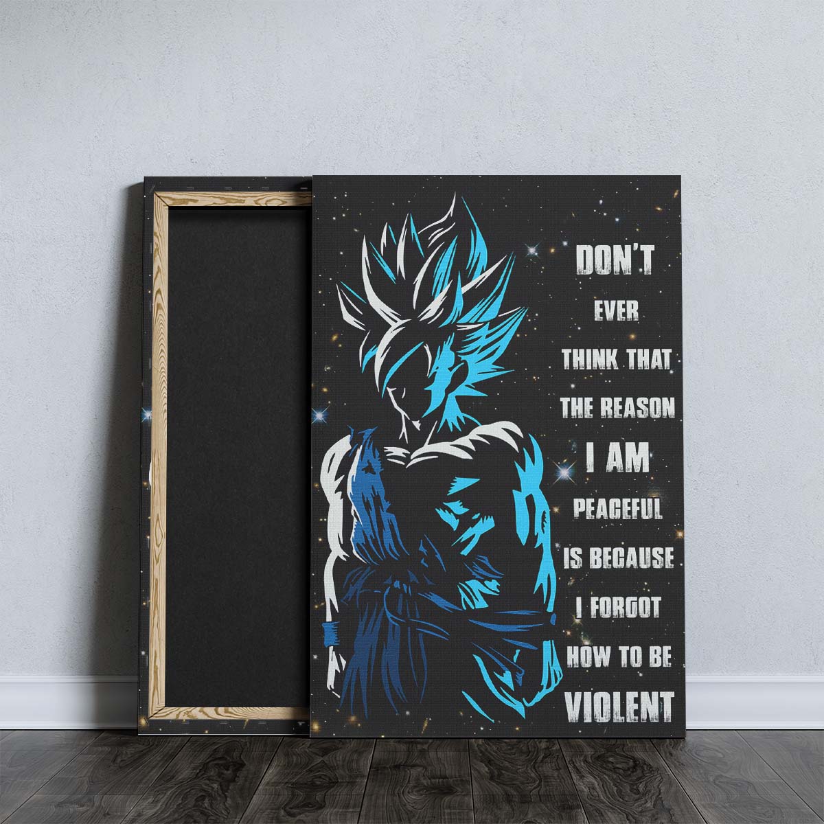 Dragon Ball Wall Art - Dragon Ball Poster - Dragon Ball Canvas - Don't Ever Think - Goku - DR038 - Vertical Poster - Vertical Canvas