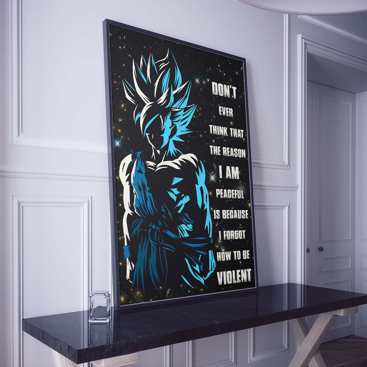 Dragon Ball Wall Art - Dragon Ball Poster - Dragon Ball Canvas - Don't Ever Think - Goku - DR038 - Vertical Poster - Vertical Canvas