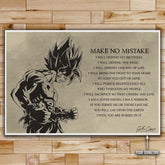 Dragon Ball Wall Art - Dragon Ball Poster - Dragon Ball Canvas - Make No Mistake - Goku - DR027 - Horizontal Canvas - Horizontal Poster