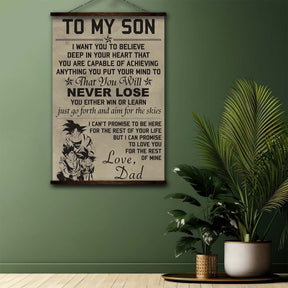 Dragon Ball Wall Art - Dragon Ball Poster - Dragon Ball Canvas - To My Son - Goku - Gohan - Goten - DR007 - Vertical Poster - Vertical Canvas