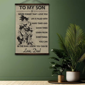 Dragon Ball Wall Art - Dragon Ball Poster - Dragon Ball Canvas - To My Son - Goku - Gohan - Goten - DR037 - Vertical Poster - Vertical Canvas