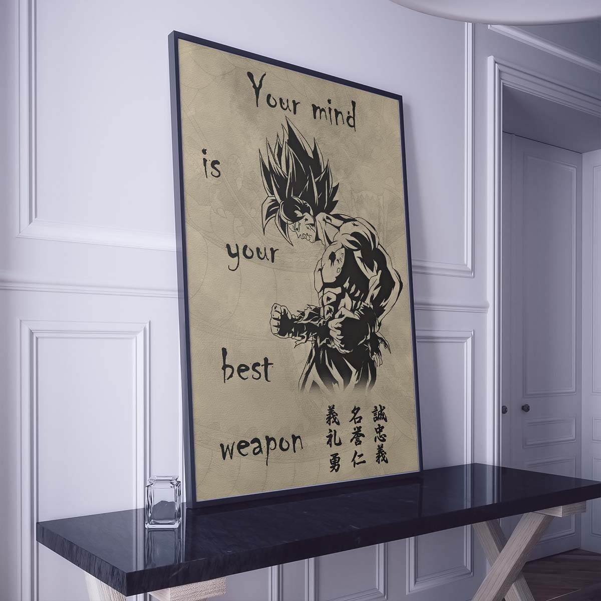 Dragon Ball Wall Art - Dragon Ball Poster - Dragon Ball Canvas - Your Mind Is Your Best Weapon - DR001 - Vertical Poster - Vertical Canvas