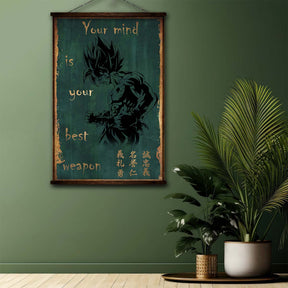 Dragon Ball Wall Art - Dragon Ball Poster - Dragon Ball Canvas - Your Mind Is Your Best Weapon - Goku - DR064 - Vertical Poster - Vertical Canvas