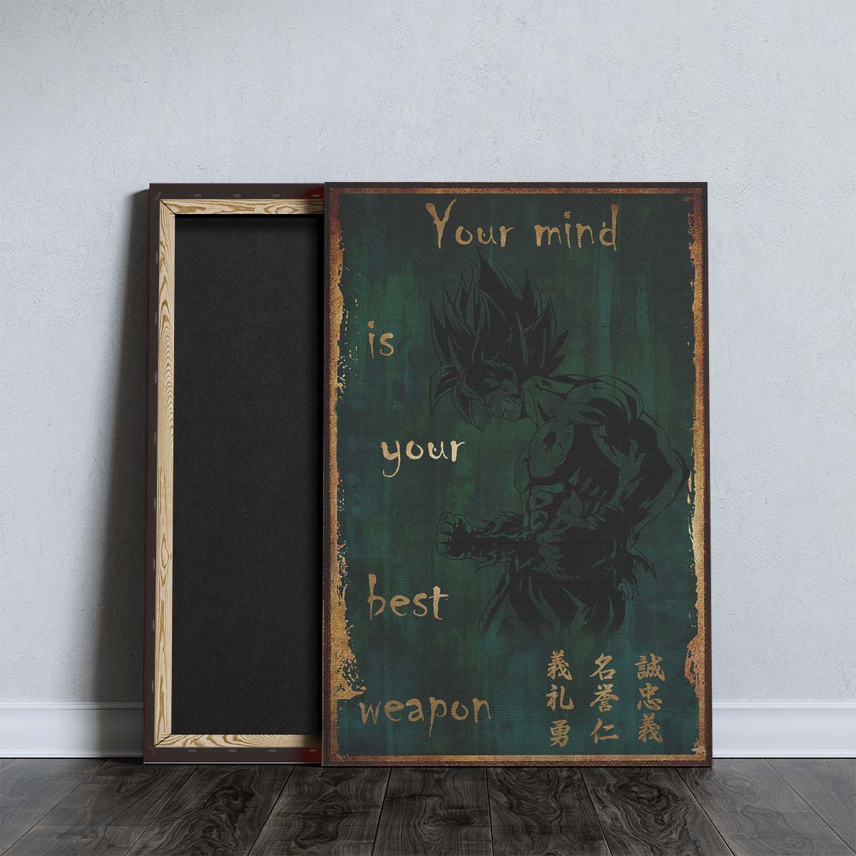 Dragon Ball Wall Art - Dragon Ball Poster - Dragon Ball Canvas - Your Mind Is Your Best Weapon - Goku - DR064 - Vertical Poster - Vertical Canvas