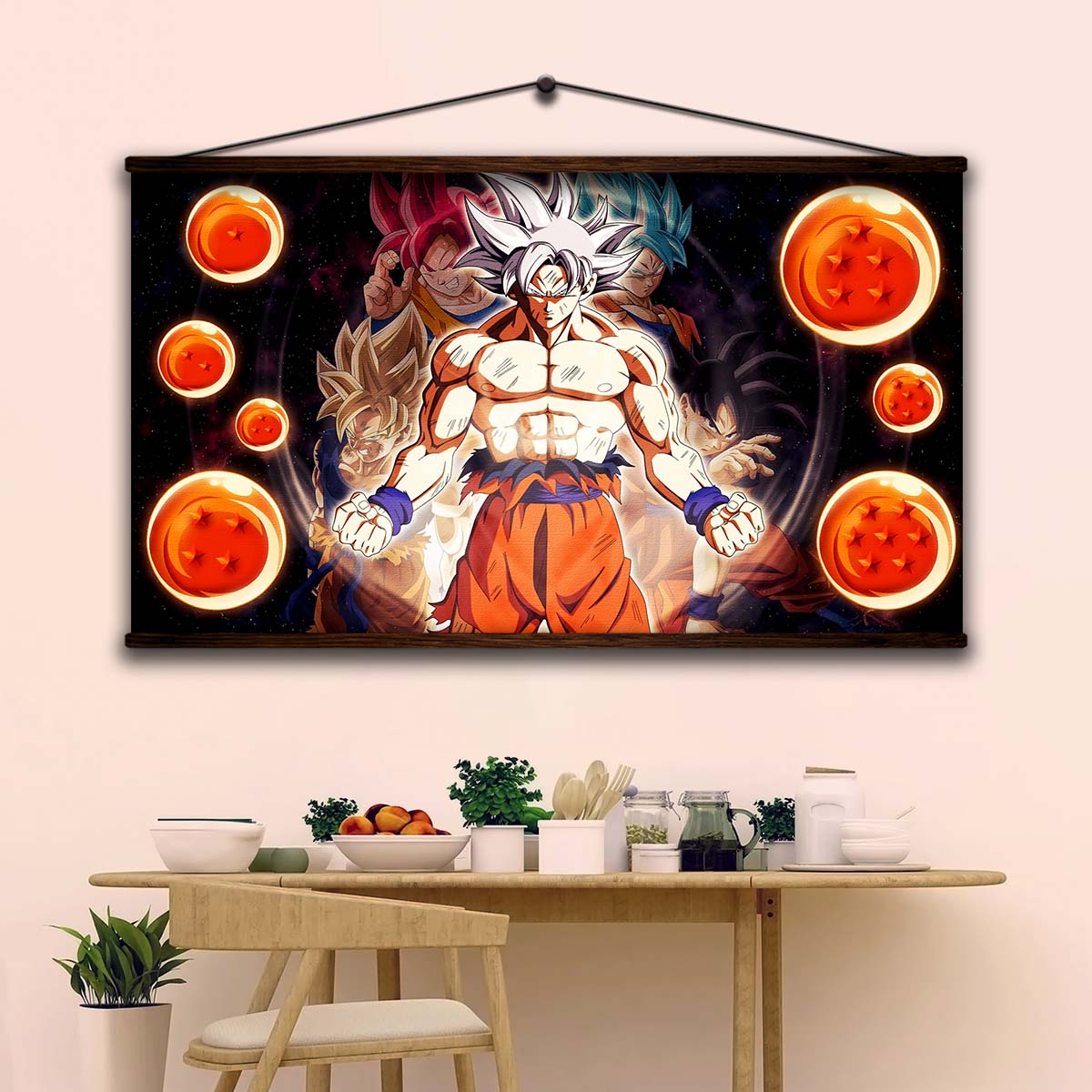 Dragon Ball Wall Art - Dragon Ball Poster - Dragon Ball Canvas - Goku Ultra Instinct Mastered - DR050 - Horizontal Canvas - Horizontal Poster