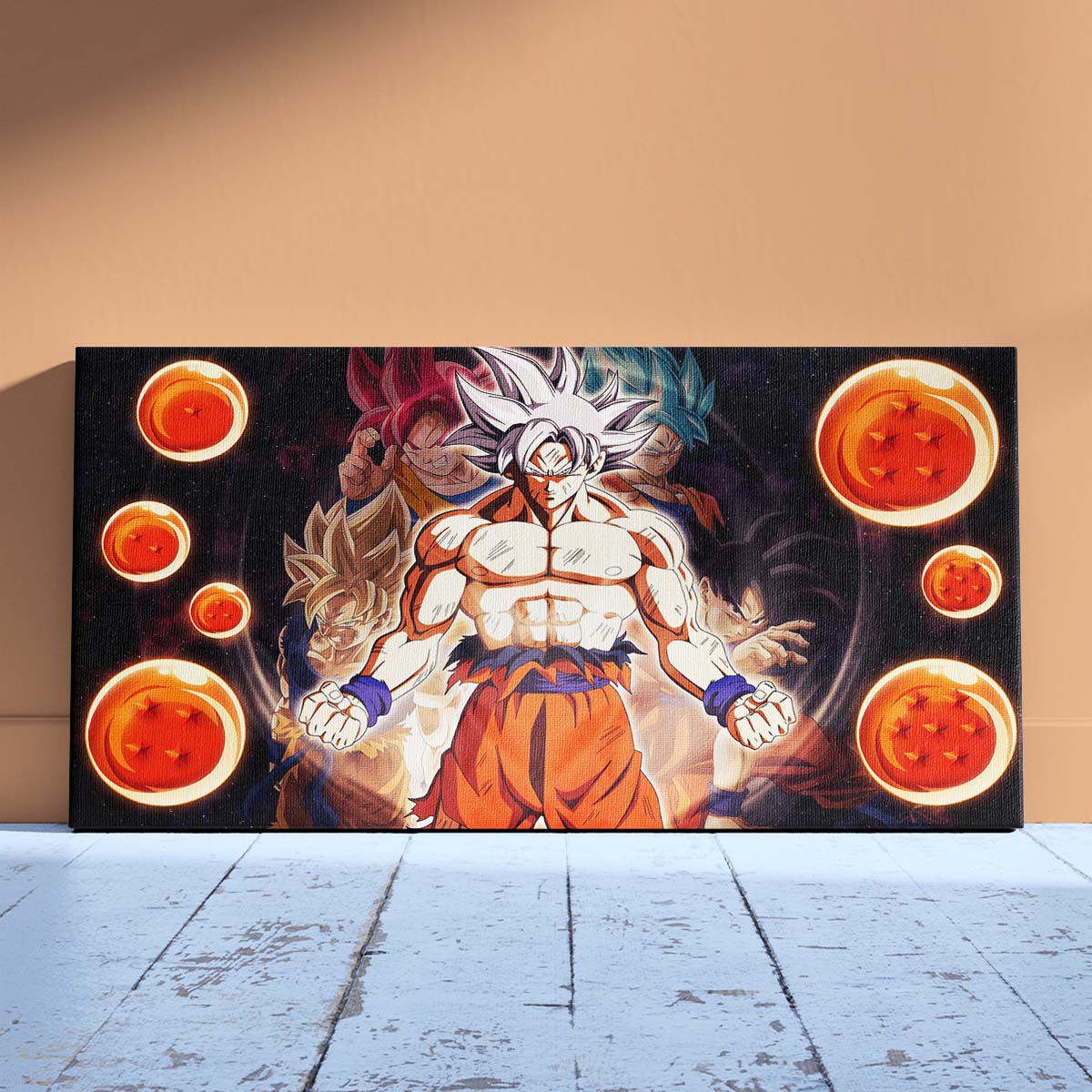 Dragon Ball Wall Art - Dragon Ball Poster - Dragon Ball Canvas - Goku Ultra Instinct Mastered - DR050 - Horizontal Canvas - Horizontal Poster