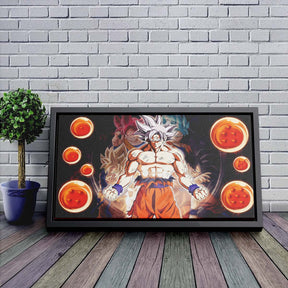 Dragon Ball Wall Art - Dragon Ball Poster - Dragon Ball Canvas - Goku Ultra Instinct Mastered - DR050 - Horizontal Canvas - Horizontal Poster