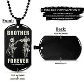 One Piece Dog Tag - Brother Forever - Monkey D. Luffy - Roronoa Zoro - One Piece Necklace - Engrave Dog Tag