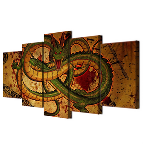 Dragon Ball - 5 Pieces Wall Art - Shenlong - Dragon Ball Poster - Dragon Ball Canvas