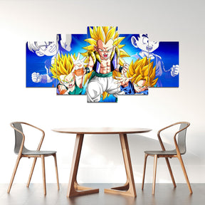 Dragon Ball - 5 Pieces Wall Art - Goten - Trunks - Gotenks - Dragon Ball Poster - Dragon Ball Canvas