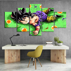 Dragon Ball - 5 Pieces Wall Art - Kid Goku - Dragon Ball Poster - Dragon Ball Canvas