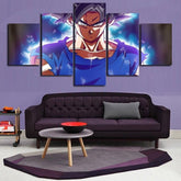 Dragon Ball - 5 Pieces Wall Art - Mastered Ultra Instinct Goku - Dragon Ball Poster - Dragon Ball Canvas