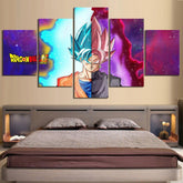 Dragon Ball - 5 Pieces Wall Art - Goku - Black Goku - Super Saiyan Blue - Super Saiyan Rose - Dragon Ball Poster - Dragon Ball Canvas