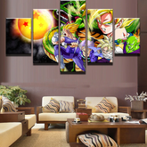 Dragon Ball - 5 Pieces Wall Art - Goku - Vegeta - Gohan - Trunks - Piccolo - Shenlong - Dragon Ball Poster - Dragon Ball Canvas