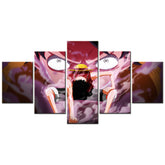 One Piece - 5 Pieces Wall Art - Monkey D. Luffy 14 - Printed Wall Pictures Home Decor - One Piece Poster - One Piece Canvas