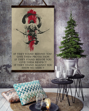 SA053 - IF - Show No Mercy - Vertical Poster - Vertical Canvas - Samurai Poster